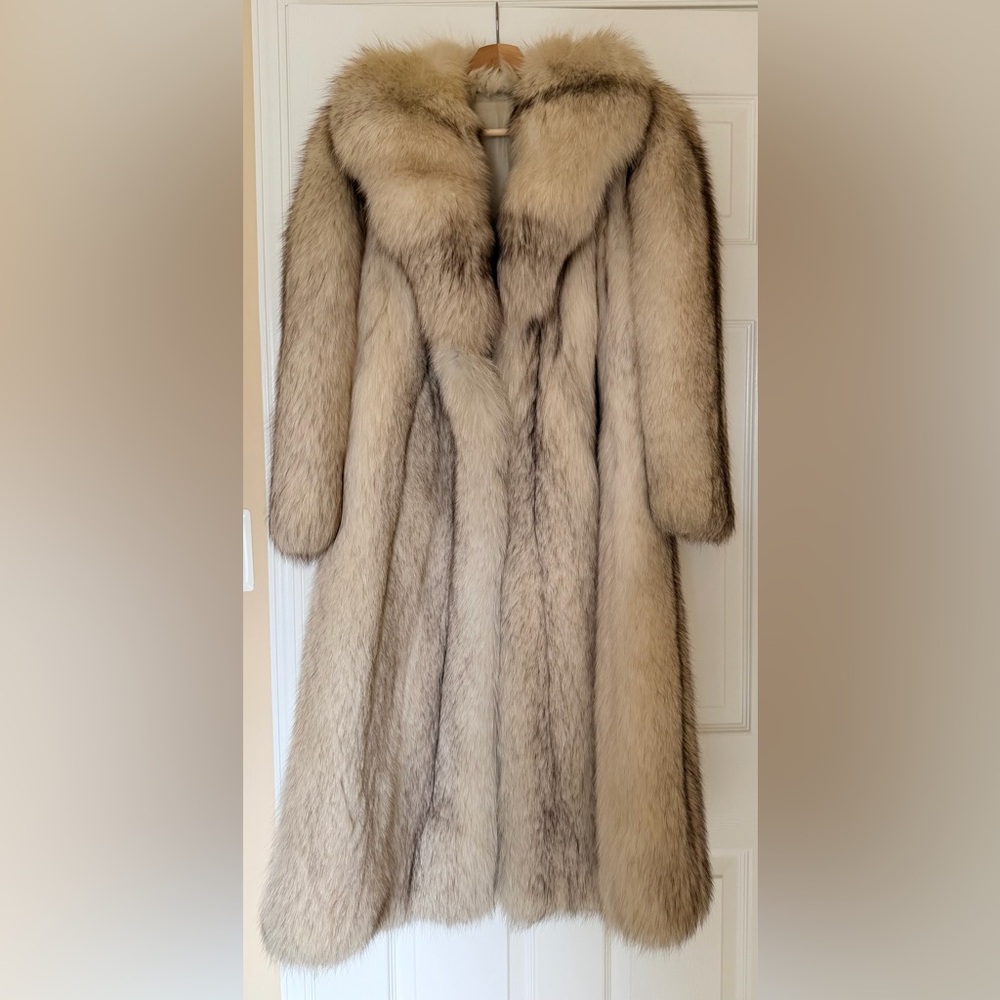 Vintage Fox Fur Full Length Coat